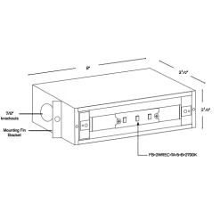 Large 2 Watt 120 Volt LED Recessed Housing