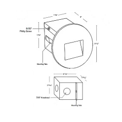 MRL2 Outdoor Recessed Wall Light 12V