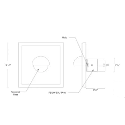 GDG-3SQ Outdoor Recessed Wall/Step Light 12V