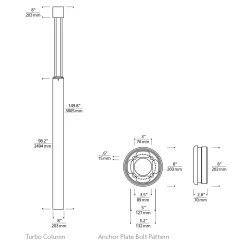 Turbo Outdoor Column Light
