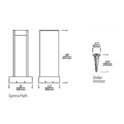 Syntra 12V Path Light With Stake Mount Kit