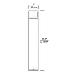Arkay Two Outdoor Bollard