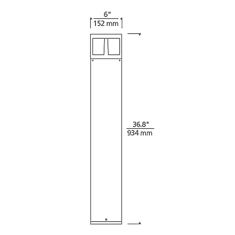 Arkay Two Outdoor Bollard 1 Arkay Two Outdoor Bollard