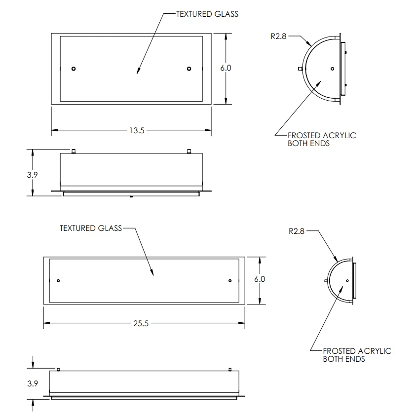Textured Glass Bathroom Vanity Light 1 Textured Glass Bathroom Vanity Light