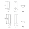 Basics Slit Outdoor Wall Sconce