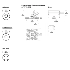 Entra CL 2IN Round Flangeless Trim / Remodel Housing