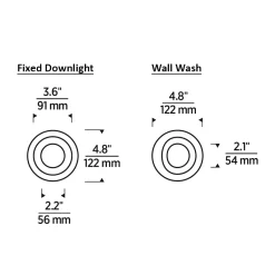 Verse 3IN Round Flanged Trim