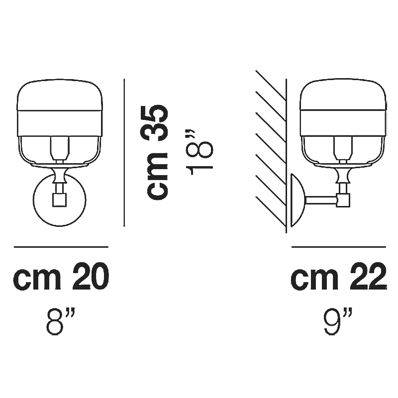 Futura Wall Sconce 1 Futura Wall Sconce