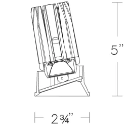 FQ 2IN 25W Round Trimless Wall Wash