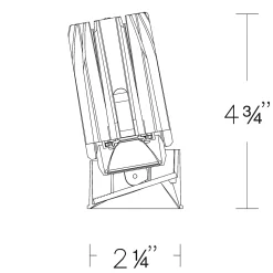 FQ 2IN 25W Square Trimless Wall Wash