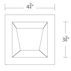 Ocularc 3.5IN SQ Wall Wash Trim