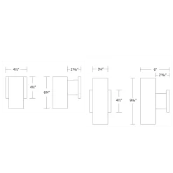 Cylinder Outdoor Wall Sconce