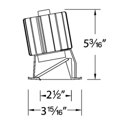 Volta 2IN Square Wall Wash Trim