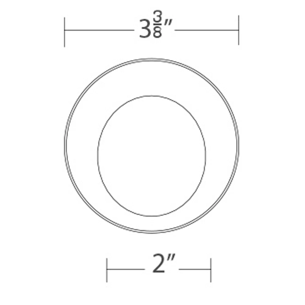 Ocularc 3.5IN RD Trimless Wall Wash Trim 1 Ocularc 3.5IN RD Trimless Wall Wash Trim