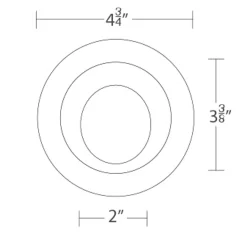 Ocularc 3.5IN RD Wall Wash Trim