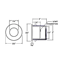 120V LED310 Round Step Light
