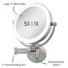 Glamour 1X/5X Plug In Lighted Wall Mount Mirror
