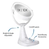 Max Bright Sunlight Vanity Mirror 1X/10X