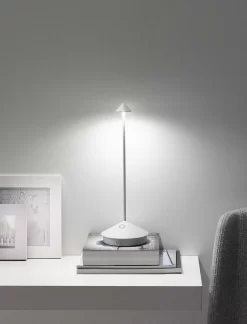 Pina Pro Portable Table Lamp 12 Pina Pro Portable Table Lamp -Fashion Lighting zafferano pina pro white img02