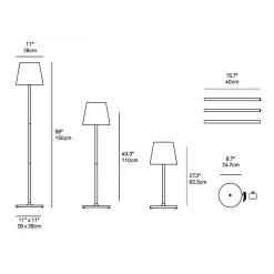 Poldina Pro XXL Indoor / Outdoor Rechargeable Floor Lamp