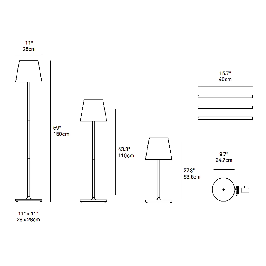 Poldina Pro XXL Indoor / Outdoor Rechargeable Floor Lamp 1 Poldina Pro XXL Indoor / Outdoor Rechargeable Floor Lamp