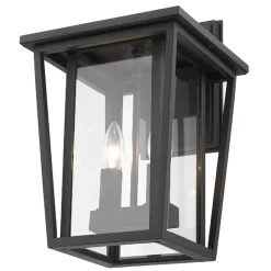 Z-LIte Seoul Outdoor Wall Light -Fashion Lighting zlt 571M BK AT 6